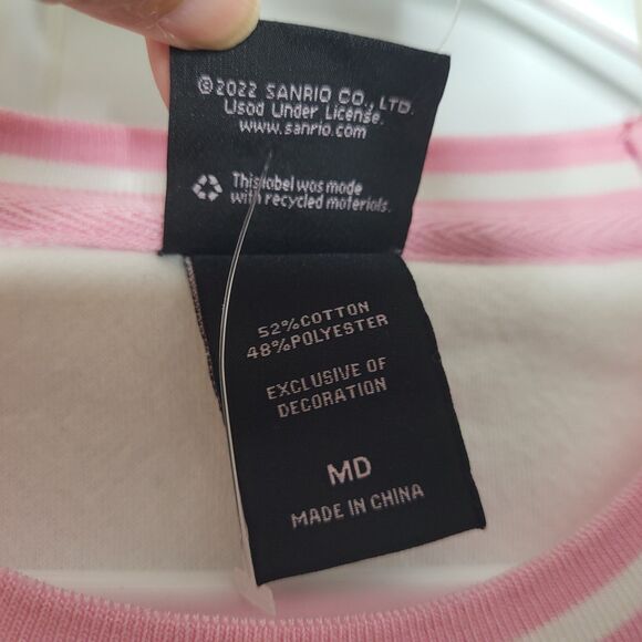 Sanrio My Melody Embroidered Panel Crewneck - BoxLunch Exclusive - Size Medium - Picture 13 of 14